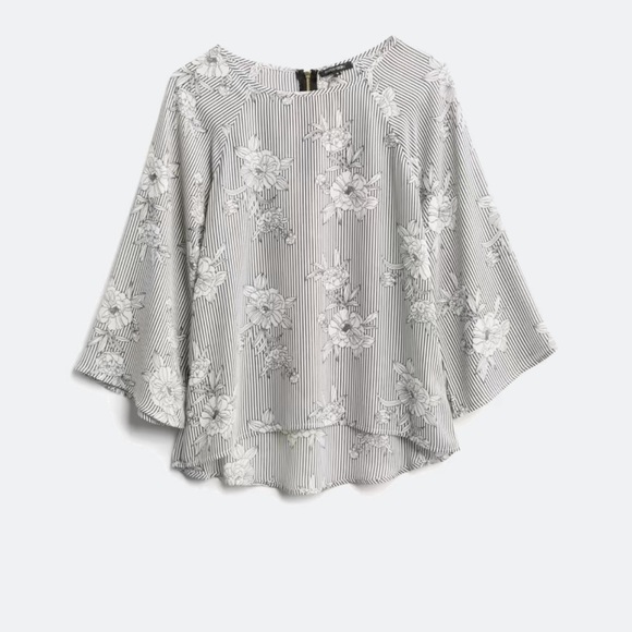 Papermoon Floral Striped Women's Top size small. In excellent condition! - Picture 1 of 9